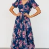 Ardley Maxi Dress | Navy + Pink Floral