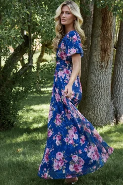 Ardley Maxi Dress | Navy + Pink Floral