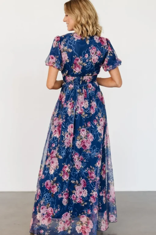 Ardley Maxi Dress | Navy + Pink Floral
