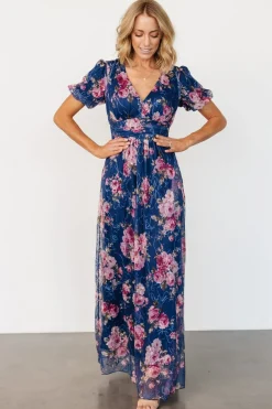 Ardley Maxi Dress | Navy + Pink Floral