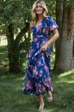Ardley Maxi Dress | Navy + Pink Floral