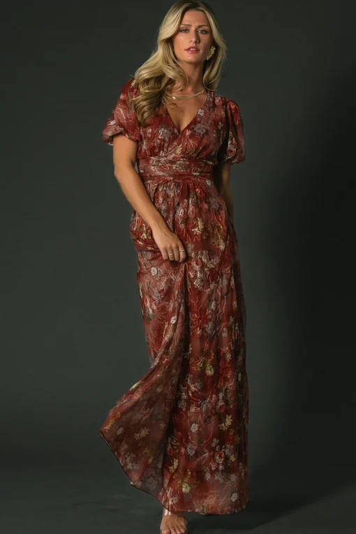 Ardley Maxi Dress | Rust Multi Floral