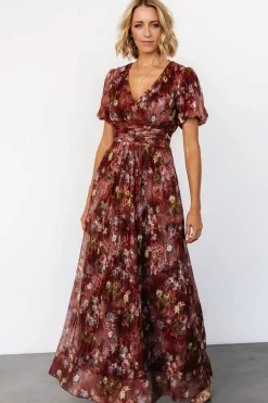 Ardley Maxi Dress | Rust Multi Floral