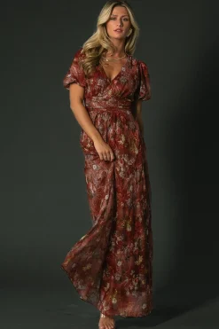 Ardley Maxi Dress | Rust Multi Floral