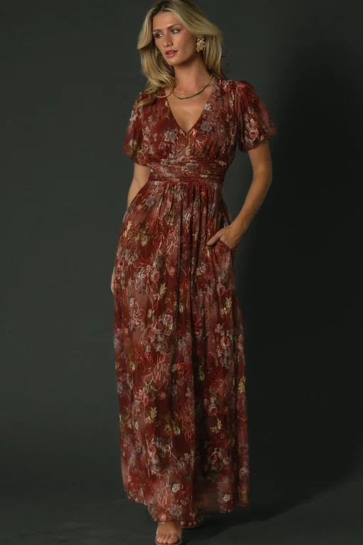 Ardley Maxi Dress | Rust Multi Floral