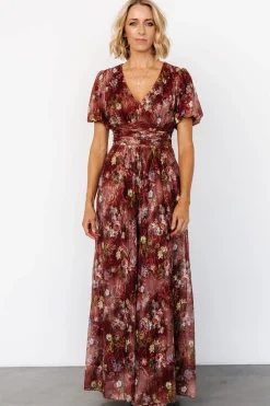 Ardley Maxi Dress | Rust Multi Floral