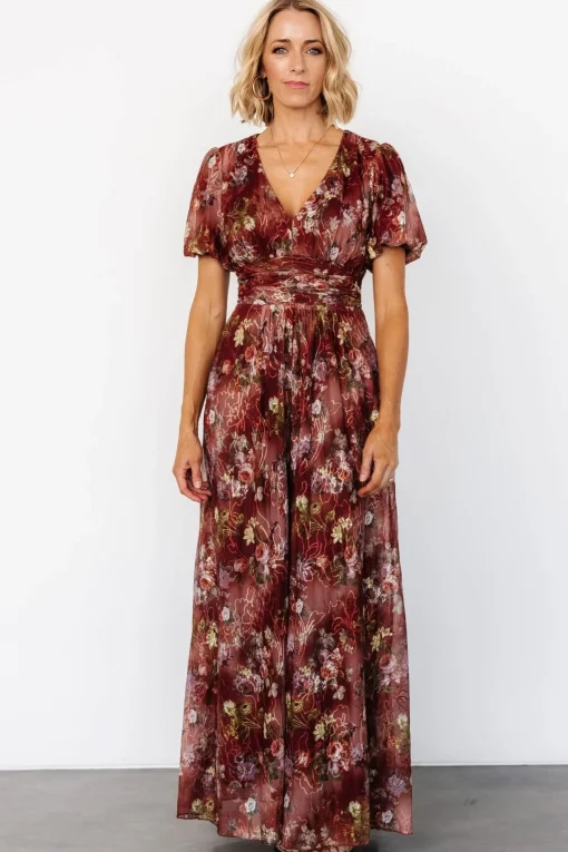 Ardley Maxi Dress | Rust Multi Floral