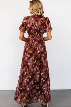 Ardley Maxi Dress | Rust Multi Floral