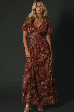 Ardley Maxi Dress | Rust Multi Floral