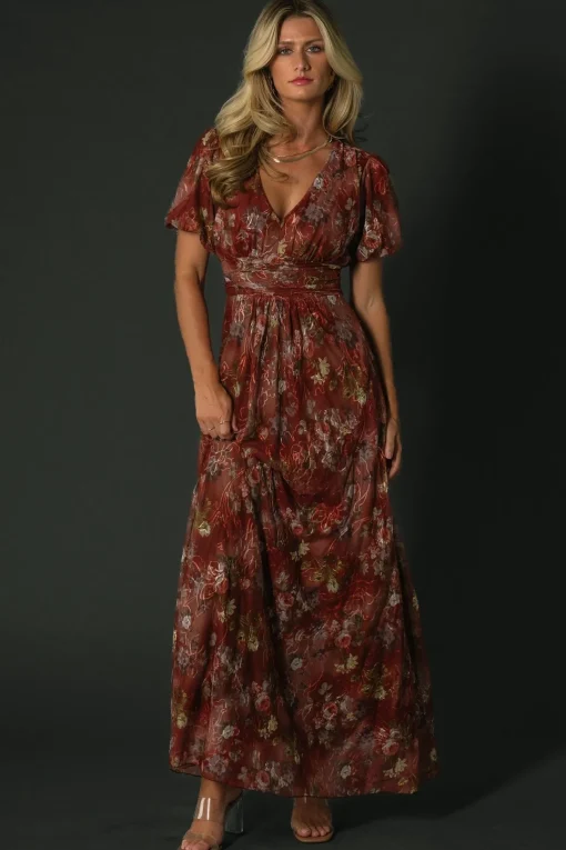 Ardley Maxi Dress | Rust Multi Floral