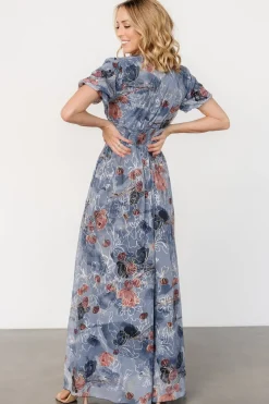 Ardley Maxi Dress | Slate Print