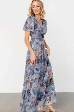 Ardley Maxi Dress | Slate Print