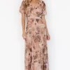 Ardley Maxi Dress | Taupe Floral