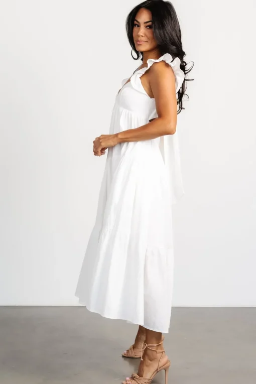 Aria Back Tie Dress | Off White