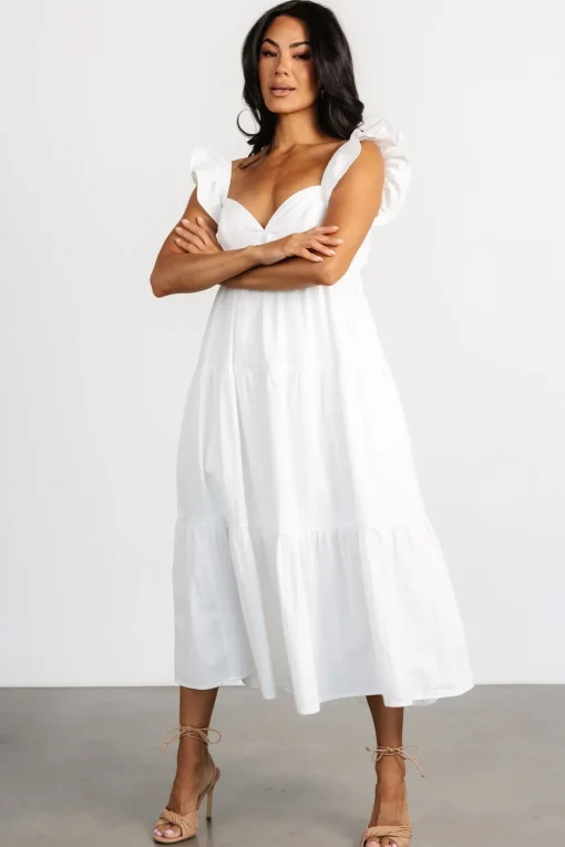 Aria Back Tie Dress | Off White