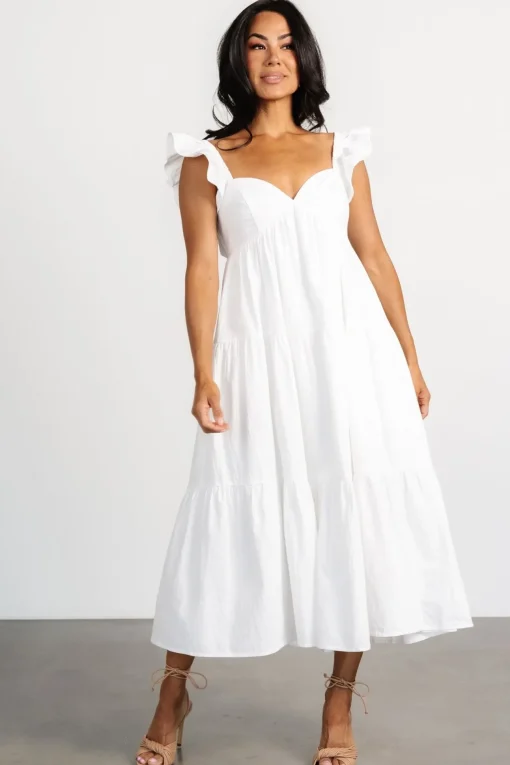 Aria Back Tie Dress | Off White