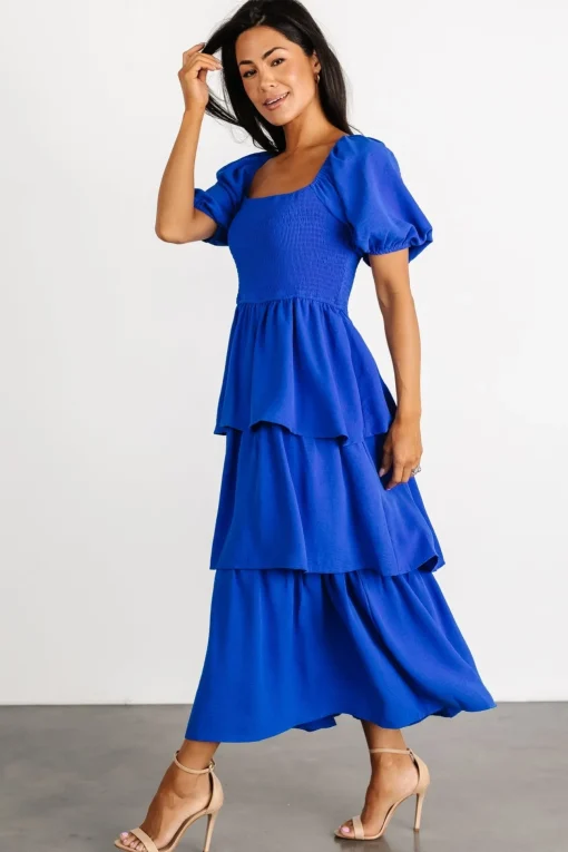 Ashbourne Tiered Dress | Cobalt