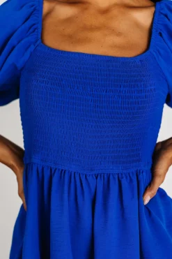 Ashbourne Tiered Dress | Cobalt