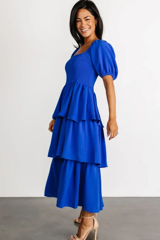 Ashbourne Tiered Dress | Cobalt