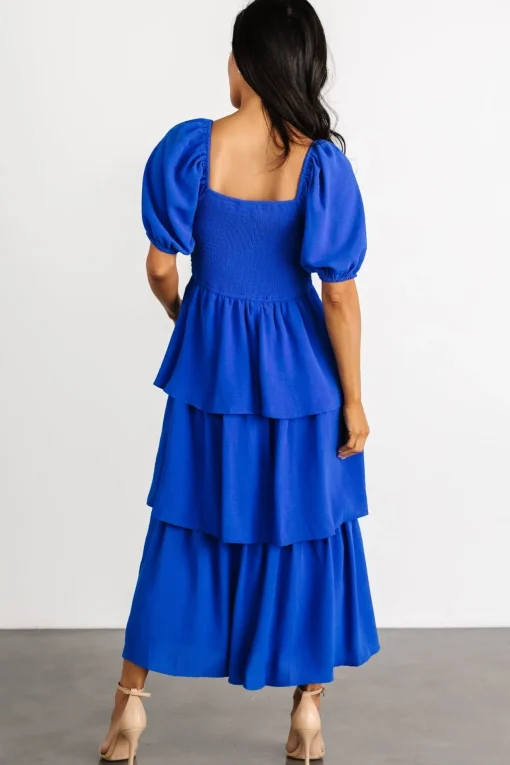 Ashbourne Tiered Dress | Cobalt