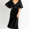 Aubree Pleated Dress | Black