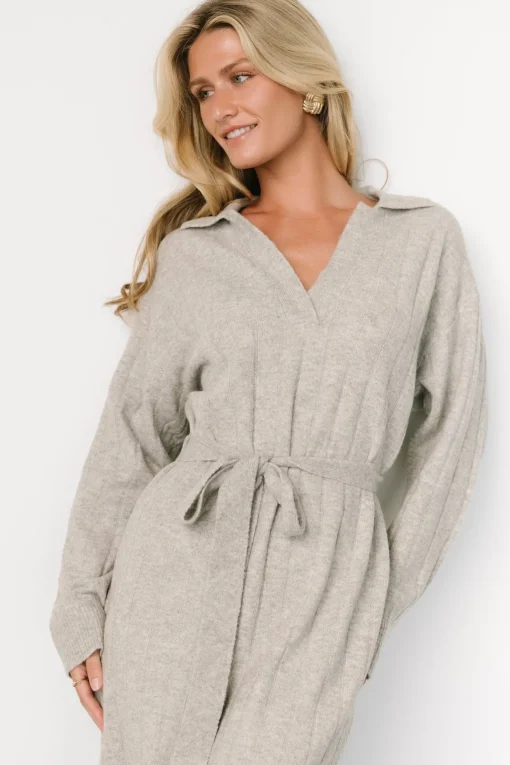 Barrie Sweater Dress | Gray