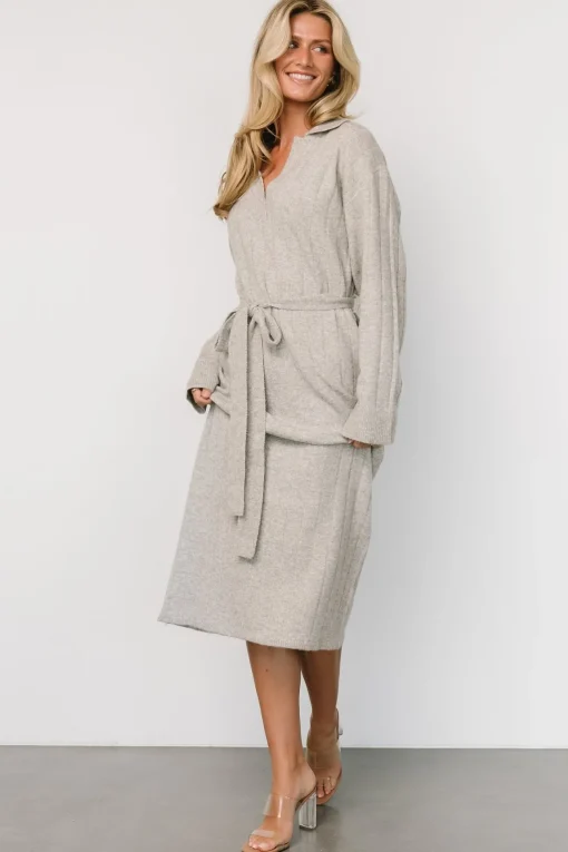 Barrie Sweater Dress | Gray