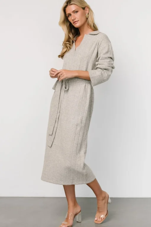 Barrie Sweater Dress | Gray