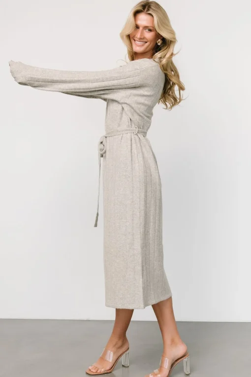Barrie Sweater Dress | Gray