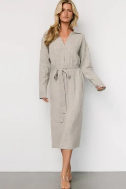 Barrie Sweater Dress | Gray