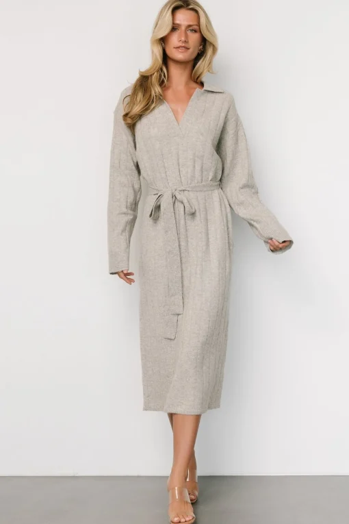 Barrie Sweater Dress | Gray