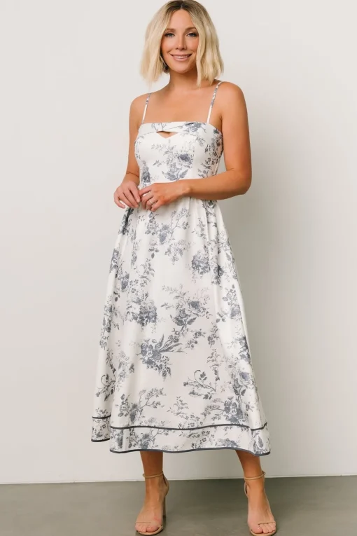 Bellagio Midi Dress | Slate Floral