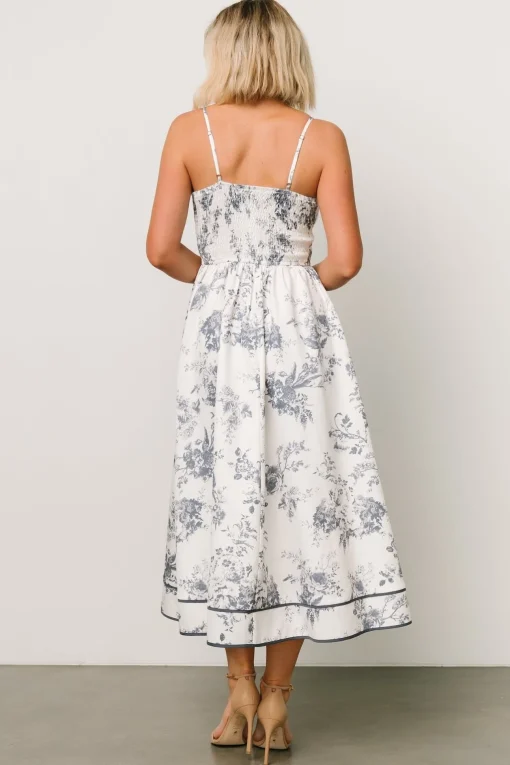 Bellagio Midi Dress | Slate Floral