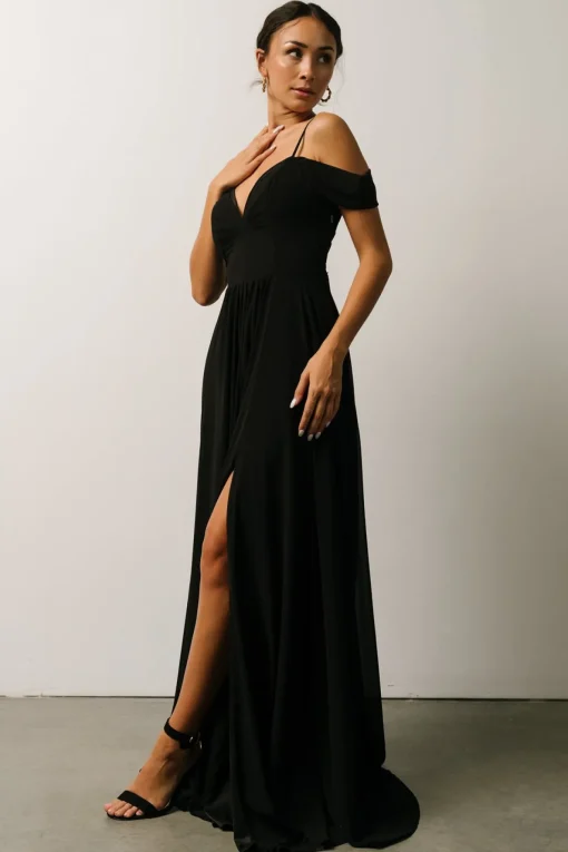 Bianca Lace Maxi Dress | Black