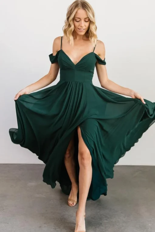 Bianca Lace Maxi Dress | Emerald