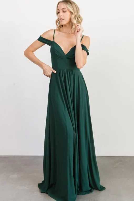 Bianca Lace Maxi Dress | Emerald