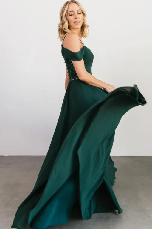 Bianca Lace Maxi Dress | Emerald