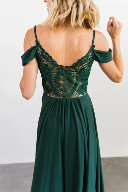 Bianca Lace Maxi Dress | Emerald