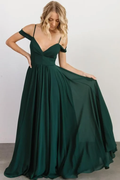 Bianca Lace Maxi Dress | Emerald