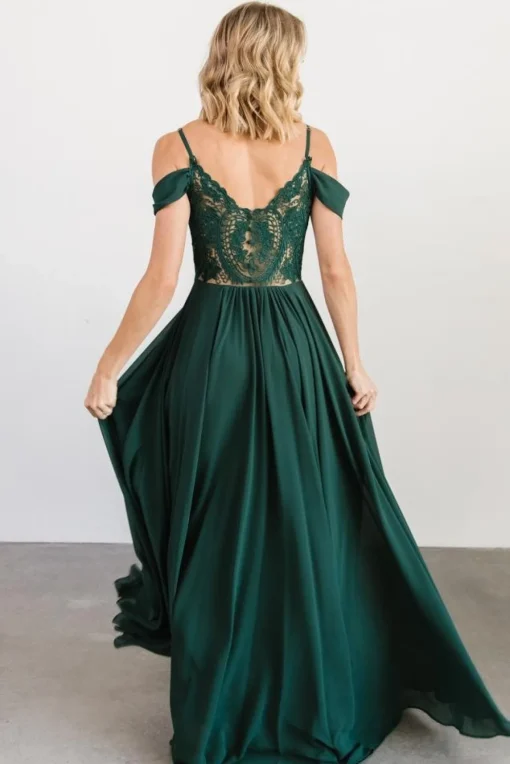 Bianca Lace Maxi Dress | Emerald