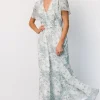 Birdie Maxi Dress | White + Sage Floral