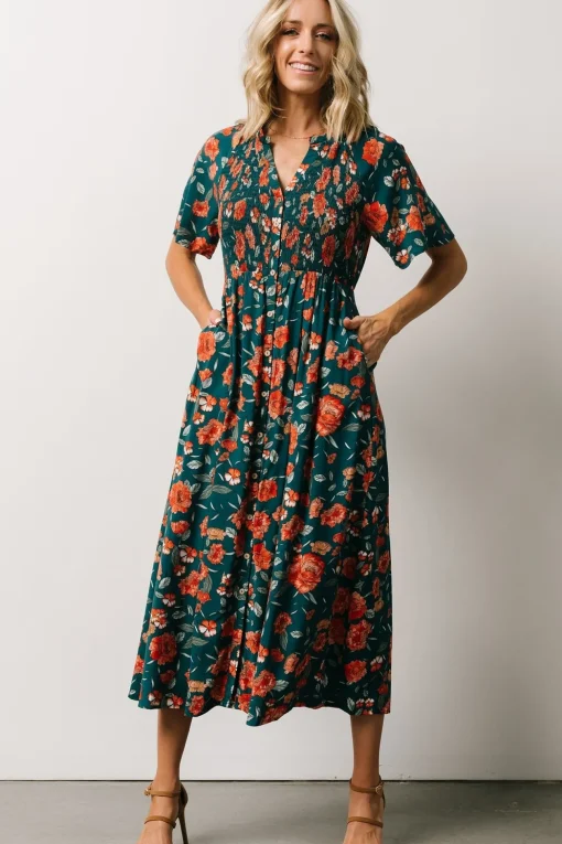 Botega Midi Dress | Jade Multi Floral