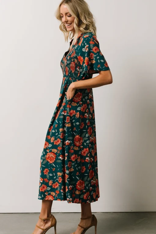 Botega Midi Dress | Jade Multi Floral