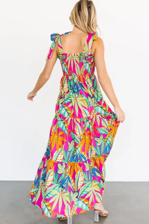 Cabana Maxi Dress | Green + Fuchsia Multi