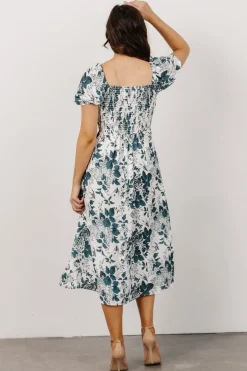 Cadence Midi Dress | Jade Floral