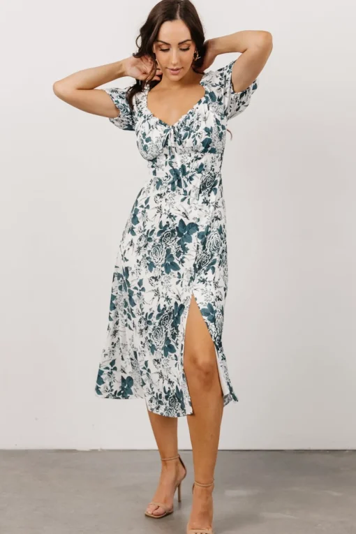 Cadence Midi Dress | Jade Floral