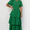 Cadenza Tiered Maxi Dress | Green