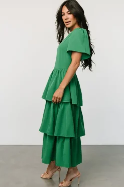 Cadenza Tiered Maxi Dress | Green