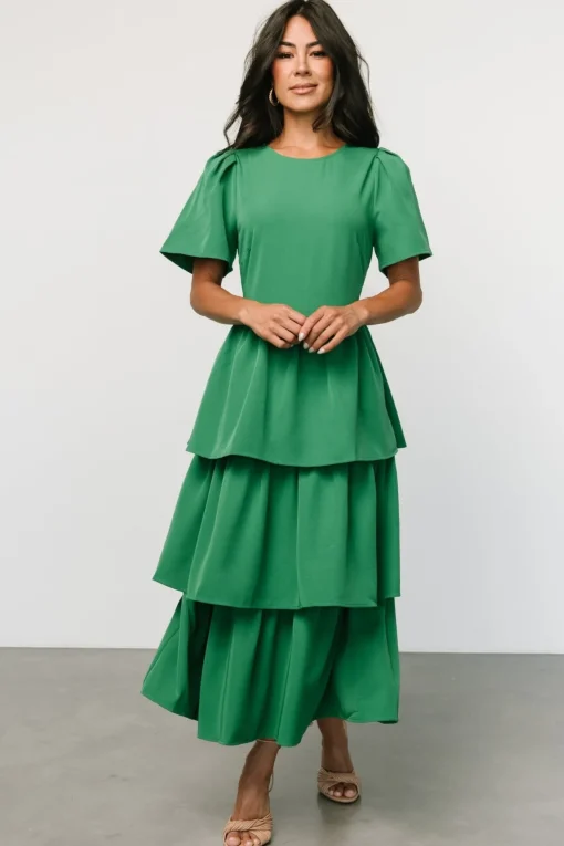 Cadenza Tiered Maxi Dress | Green