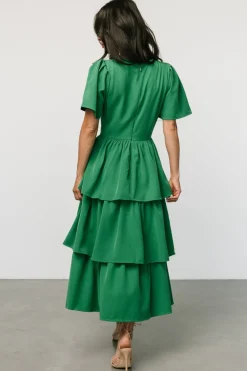 Cadenza Tiered Maxi Dress | Green